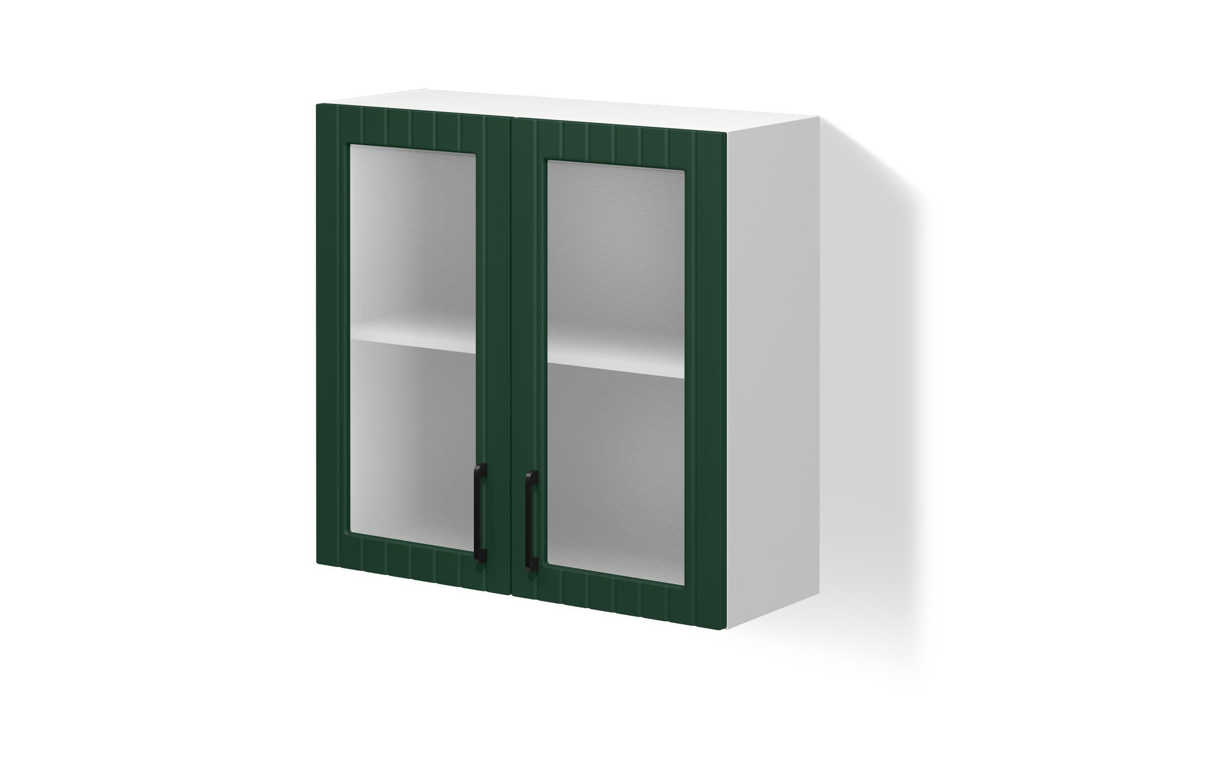 Dulap-vitrina de bucatarie Ava 43, verde  1